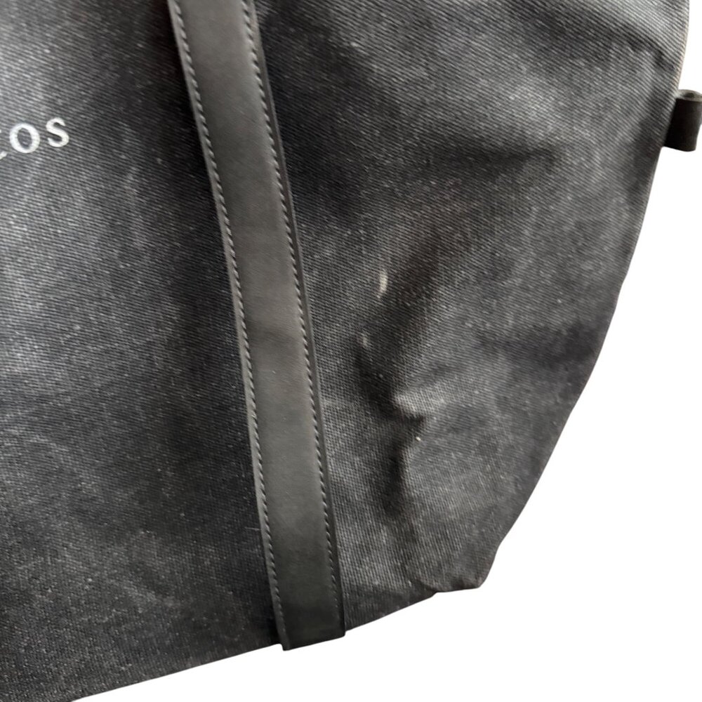 John Varvatos Canvas & Leather Tote Bag NWOT - Picture 3 of 5